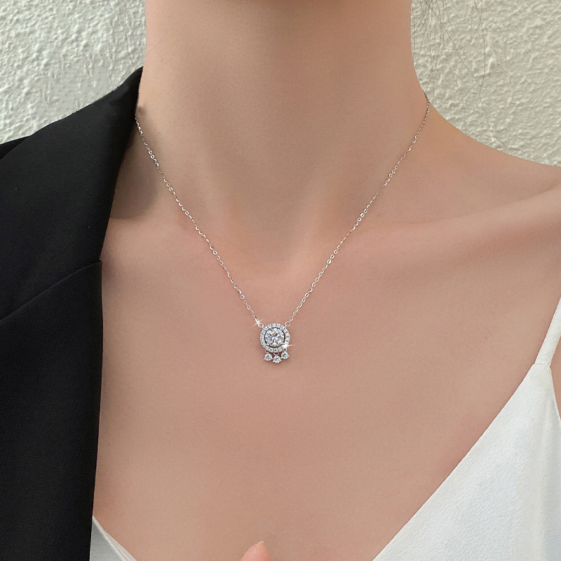 鑫铂尼925银女士项链时尚饰品送女友老婆吊坠结婚纪念日实用走心高级