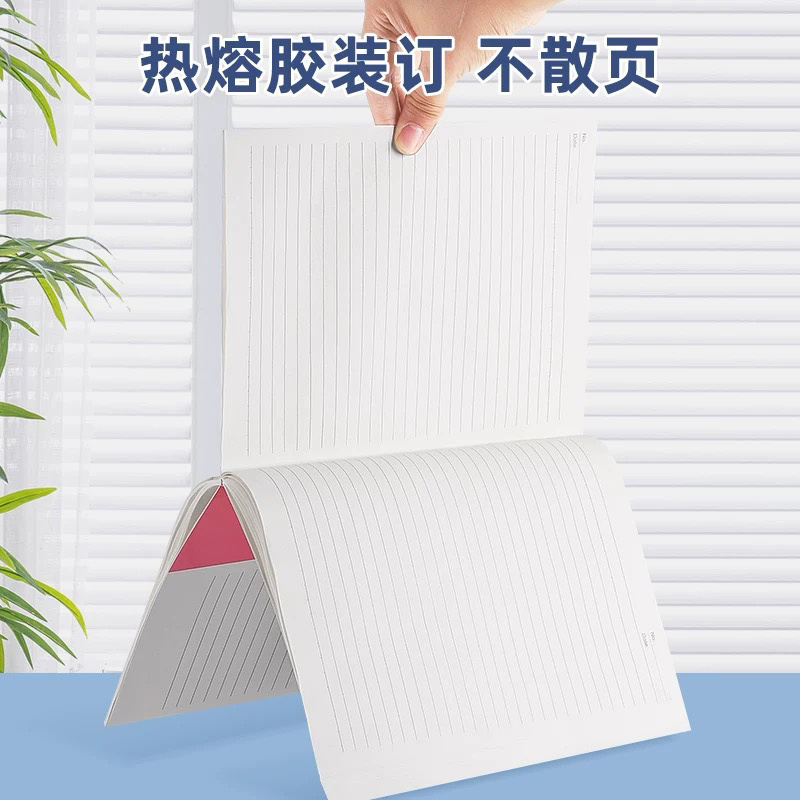 站友 A4 记事本横条本加厚笔记本颜色随机(10本装)高清大图