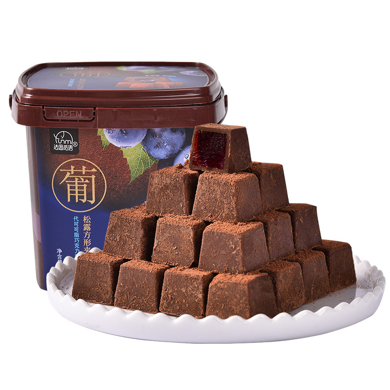 (备注口味)法思觅语 夹心巧克力158g 罐装礼盒装结婚喜糖零食散装送礼糖果休闲食品圣诞旗舰店高清大图