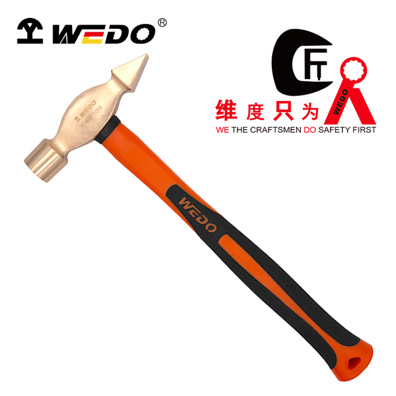 WEDO维度工具 防爆工具 铝青铜 铍青铜 防爆装柄扁尾锤 大锤 铜锤 锤子 无火花无磁高清大图