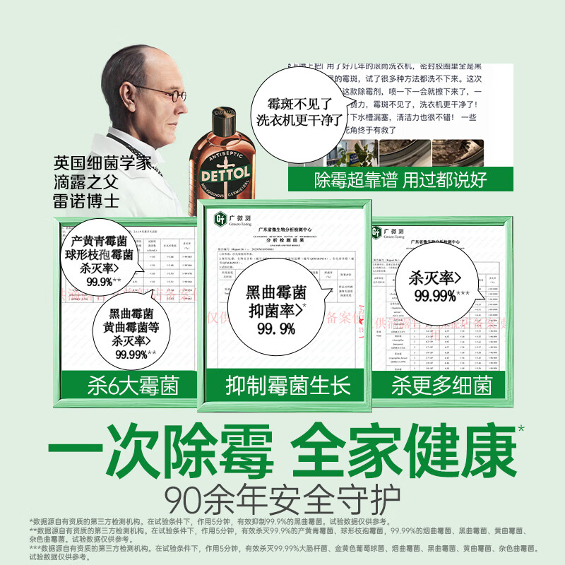 滴露 DETTOL 泡沫清洁除霉喷雾 500ml高清大图