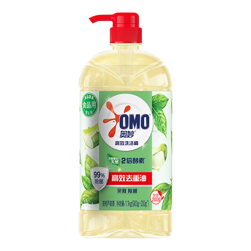奥妙 洗洁精 茶树除菌 1.1kg