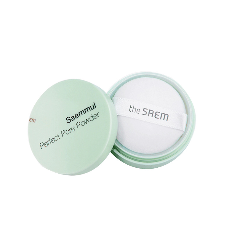 韩国 得鲜(the saem)清清控油散粉 5g 清爽持久遮瑕定妆轻薄提亮防水细致毛孔