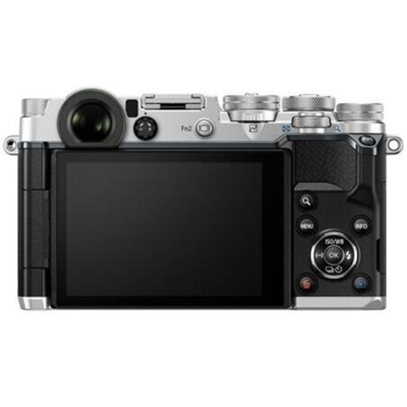 奥林巴斯(OLYMPUS)PEN-F-1718K 数码微单相机 定焦套装 LiveMOS传感器 银色2030万像素高清大图