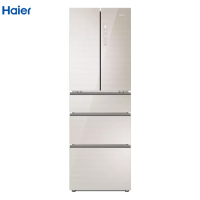 海尔(Haier)BCD-349WDCO 349升 智能双变频多门冰箱 一级能效 钢化玻璃 风冷无霜 干湿分储 (ZX)