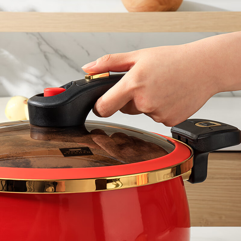 康宁WORLD KITCHEN 珐琅微压汤锅 7.2升 WK-TG72L18C-JY/KZ高清大图