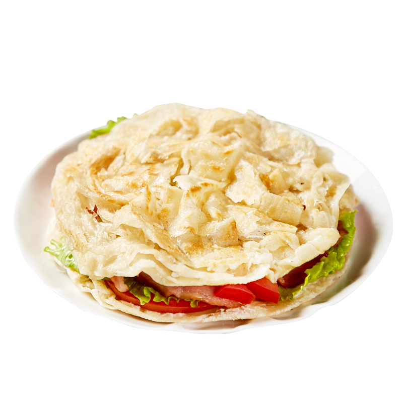 赤豪 手抓饼原味1.6kg (20片) 牛肉培根火腿伴侣 营养早餐煎饼