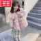 可莉允女童棉服2022年冬季新款加厚儿童宝宝中长款羽绒棉衣洋气冬装棉袄