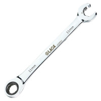 老A（LAOA）双棘轮快速梅花开口两用扳手11mm LA150611