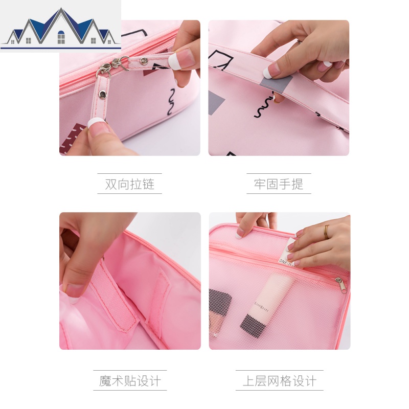 洗漱网红化妆包ins风超火品少女心小号便携大容量旅行收纳袋盒 三维工匠收纳包高清大图