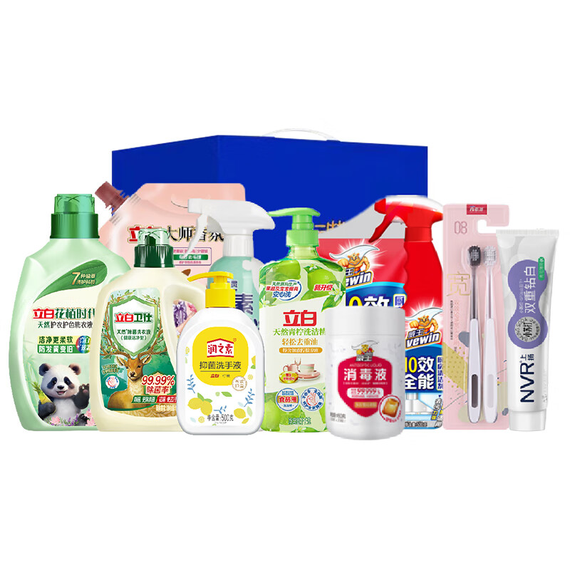 立白安心全家福洗护组合套餐6780g+500ml