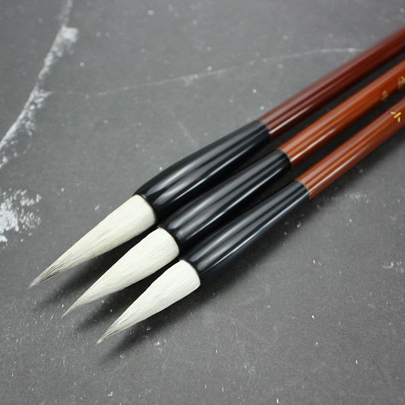 HERO英雄毛笔单支 大楷/中楷/小楷初学者学生用双料白云毛笔图片