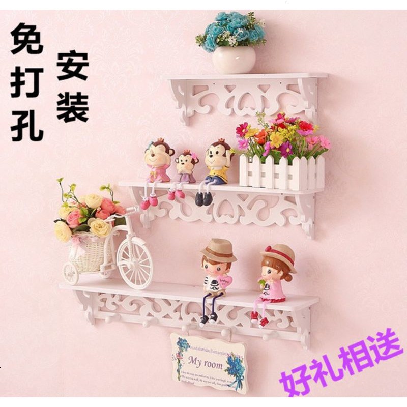 墙上置物架墙壁装饰卧室墙面壁挂架创意简约一字隔板搁板电视背景