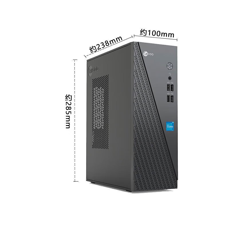 联想(Lenovo)来酷Lecoo 酷310 台式机电脑主机(酷睿i5-12450H 16G 512G固态硬盘 WIFI Win11试用版)高清大图