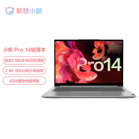 联想(Lenovo)小新Pro14 2021锐龙版 14英寸2.8K全面屏超薄本笔记本电脑(8核R7-5800H 16G内存 512G固态硬盘 人脸识别 90Hz) 银色 官方标配