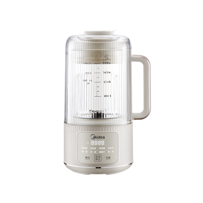 美的(Midea)破壁机家用豆浆机轻音轻量杯料理机全自动免过滤五谷小型1.2L早餐机榨汁机 DJ12B-FB80E73