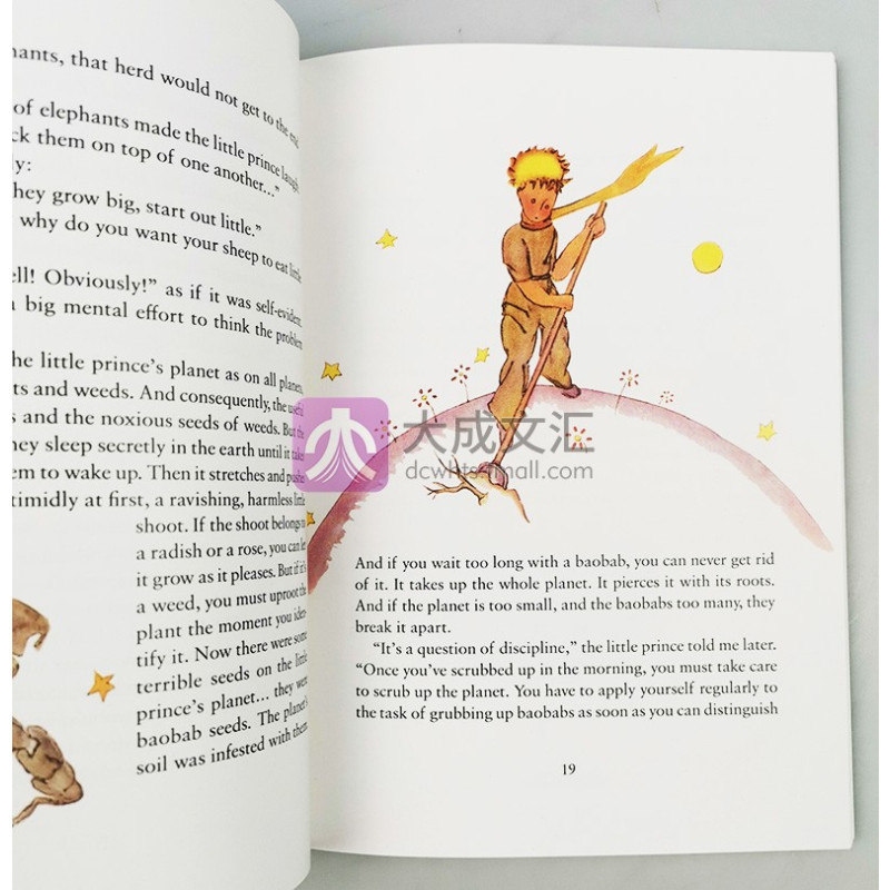 [醉染正版]小王子 英文原版 The Little Prince 小说插画版法国儿童文学名著经典童话故事进口少儿英语学习