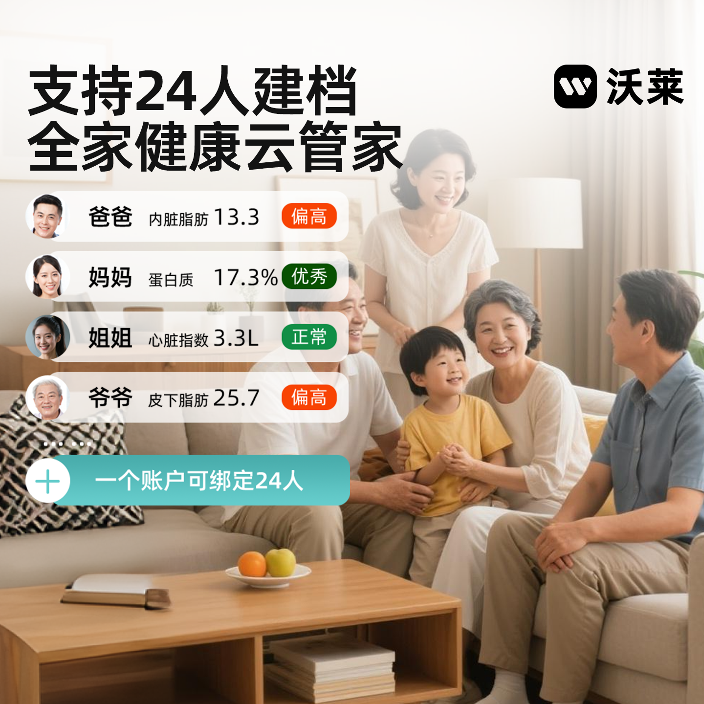 沃莱智能彩屏体脂秤S5电池款黑色高清大图