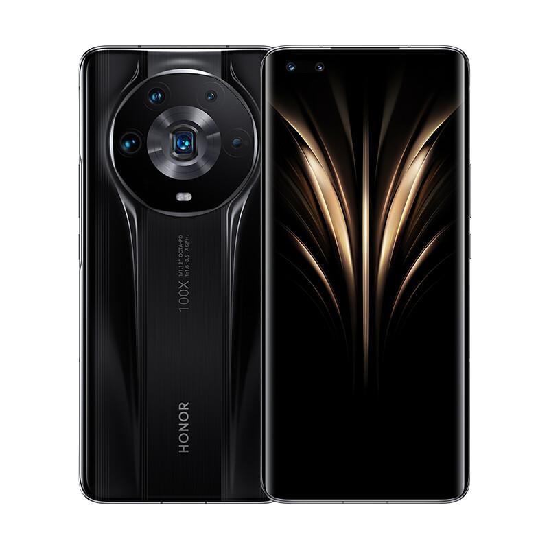 荣耀Magic4 至臻版 12GB+512GB 陶瓷黑 超大底大光圈主摄 超曲纳米微晶抗摔面板 全新一代骁龙8 独立安全存储芯片 100W超级快充 双卡 5G全网通版手机