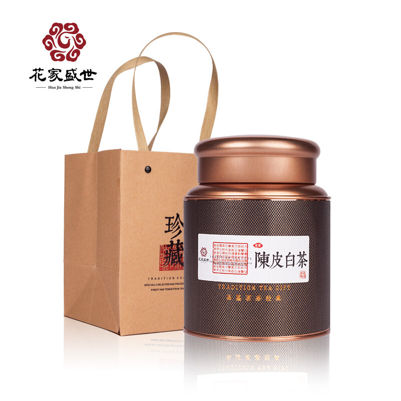 花家盛世陈皮白茶持久回甘自然生态健康养生