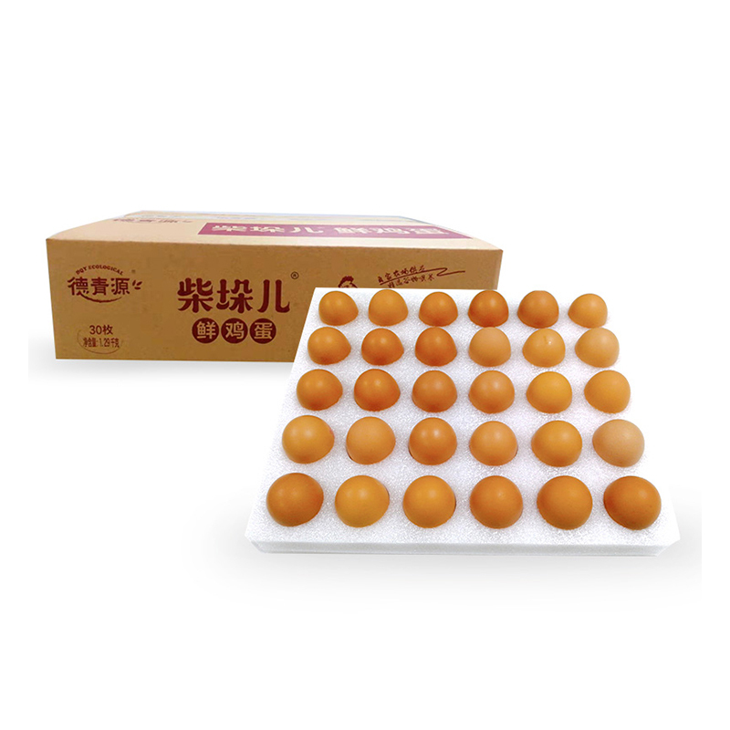 德青源 柴垛儿鲜鸡蛋30枚,1290g NJ