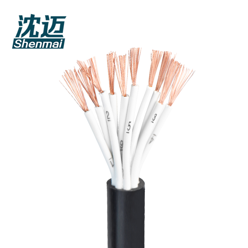 沈迈 护套软电线 ZC-RVV-10*1.5平方毫米 1米高清大图