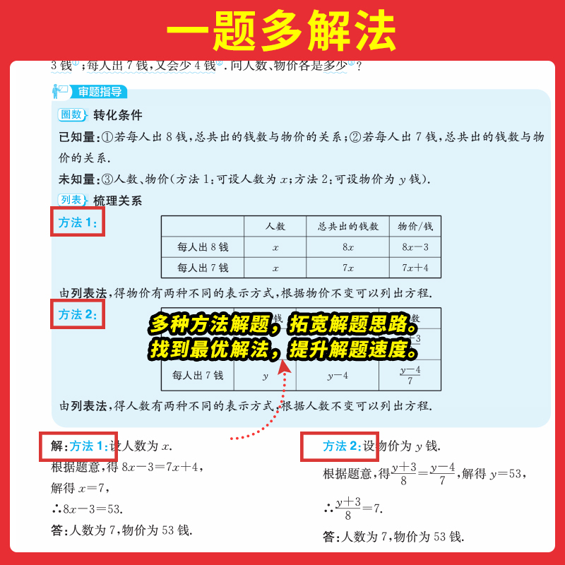 [7年级]数学计算题 BS 初中通用 [正版]2024初中数学应用题强化训练数学几何模型48函数专题七八九年级中考数学计