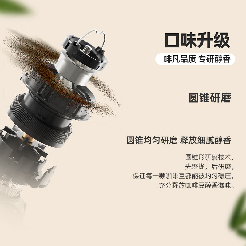 飞利浦(PHILIPS)熊猫机美式全自动家用咖啡机全自动清洗3档研磨一体机 可拆卸式 豆粉两用HD7901/10高清大图