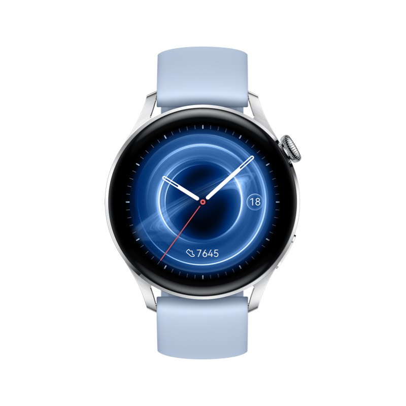 华为huaweiwatch346mm活力款星河蓝氟橡胶表带智能手表运动手表esim