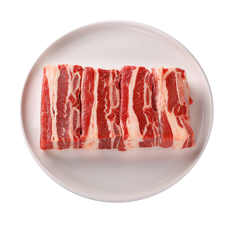 科尔沁 速冻牛肉 带盖肋排 国产内蒙古牛肉 生态饲养 袋装500g