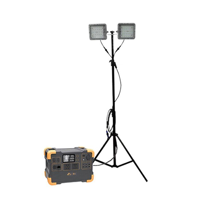 顶火 GMD2668E8 220V IP66 2*50W 6300K LED 照明储能装置移动灯 (计价单位:台) 黑色