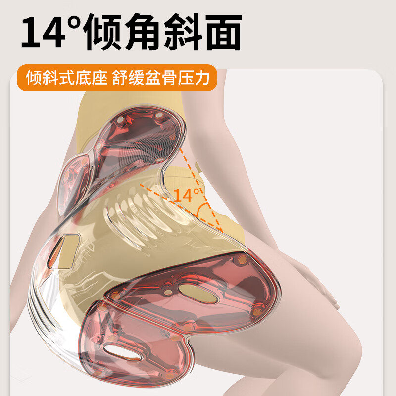 和正护腰坐垫腰靠垫 人体工学座姿椅 腰背一体 久坐支撑腰部靠背 护腰坐垫 HZ-CS-3高清大图