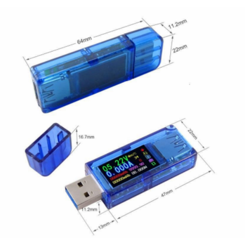 USB 电流电压容量功率检测试仪表 AT34 手机充电器移动电源 安全监测器