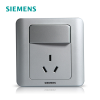 西门子(SIEMENS)开关插座 远景彩银系列一开10A三孔插座5UB01051CC122