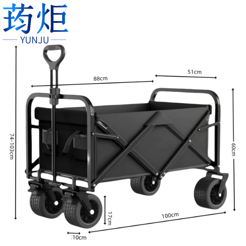 荺炬露营车10寸10cm轮个