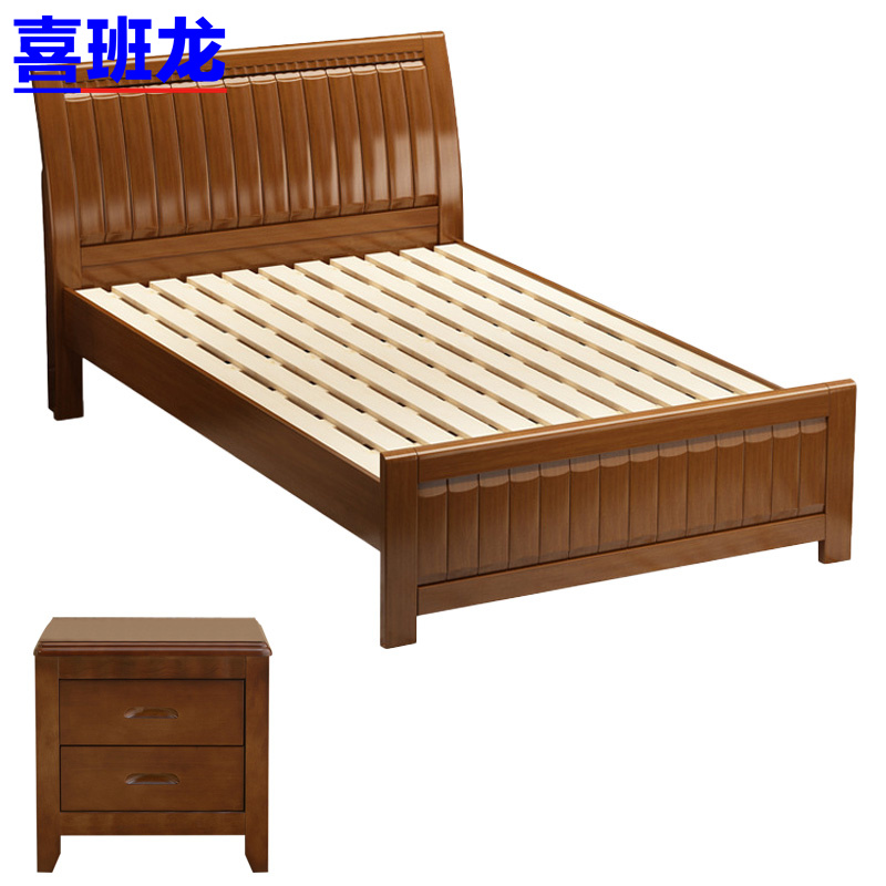 喜班龙 床 1米+床头柜 套高清大图