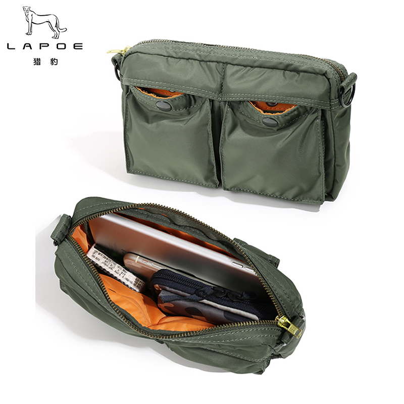 猎豹 小号潮流时尚单肩包通勤包 邮差包 22.5*12.5*4cm/个高清大图