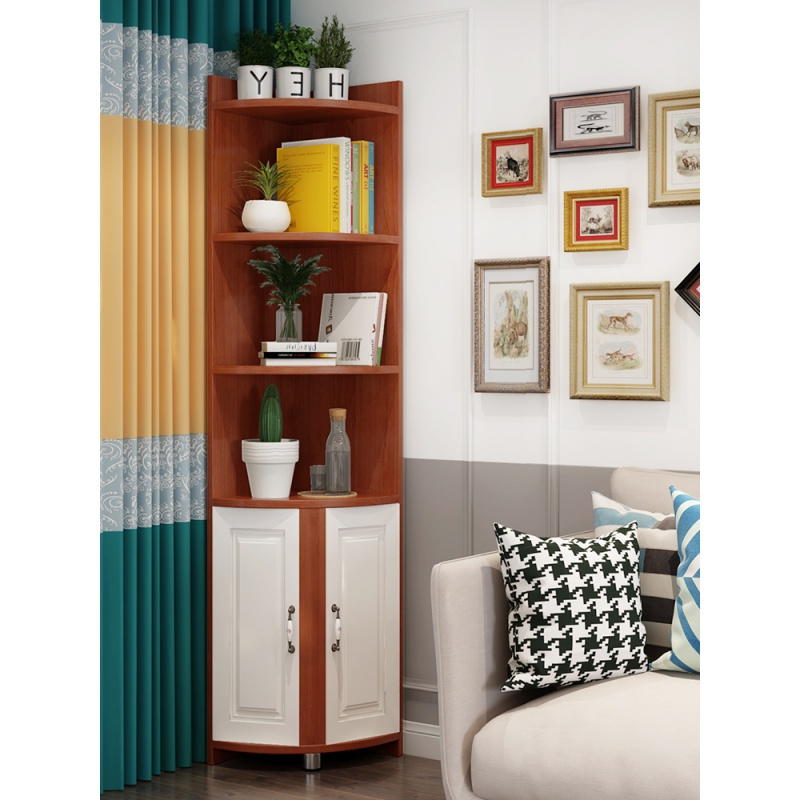 欧式角柜客厅转角柜拐墙三角形闪电客转角柜置物架落地储物柜客厅边角