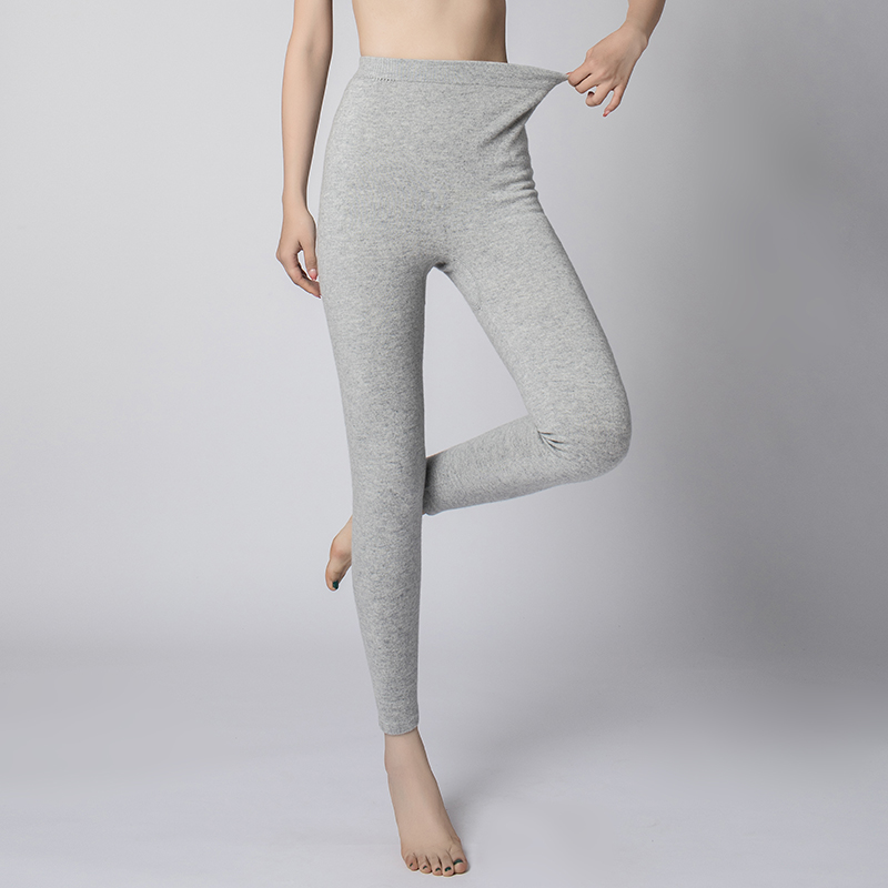 新款男女山羊绒裤男女士无缝羊毛加厚保暖打底羊绒裤男式打底裤纯羊毛裤男士纯羊毛裤男女羊绒裤加厚高腰保女士冬打底秋裤大码高清大图