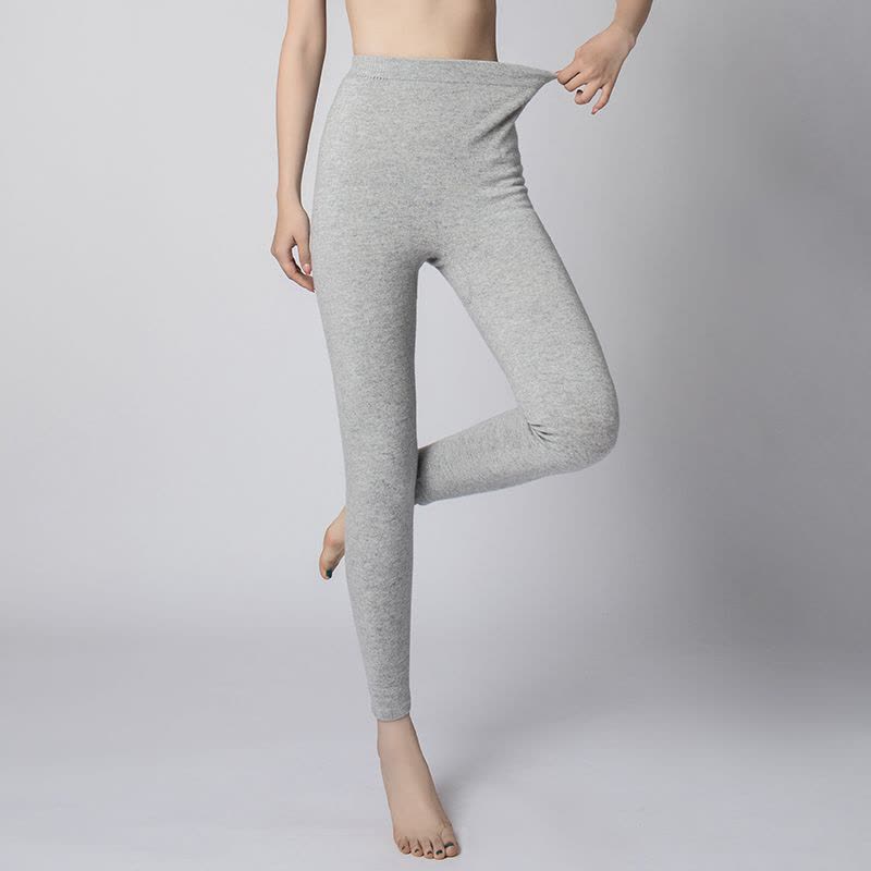 新款男女山羊绒裤男女士无缝羊毛加厚保暖打底羊绒裤男式打底裤纯羊毛裤男士纯羊毛裤男女羊绒裤加厚高腰保女士冬打底秋裤大码图片