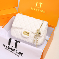 斯妮拉 欧美时尚青年女包真皮钻球小香风菱格链条包方胖子小金球链条包