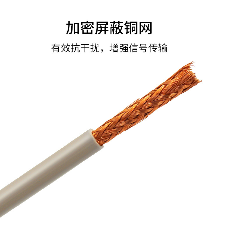 博扬 2M两兆E1同轴电缆SYV75-2-1单芯64编屏蔽无氧铜国标射频DDF信号线100米BY-2M-1*1-100m
