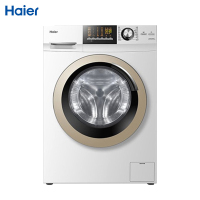 海尔 (Haier) EG8012BX19WG 8公斤全自动滚筒洗衣机 变频静音自清洁液晶大屏中途添衣