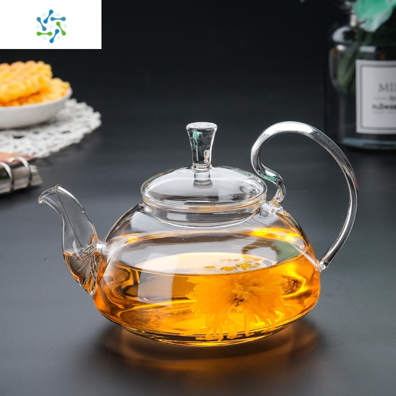 耐热玻璃茶壶过滤家用玻璃壶泡茶壶小号玻璃水壶茶具套装冲茶器三维