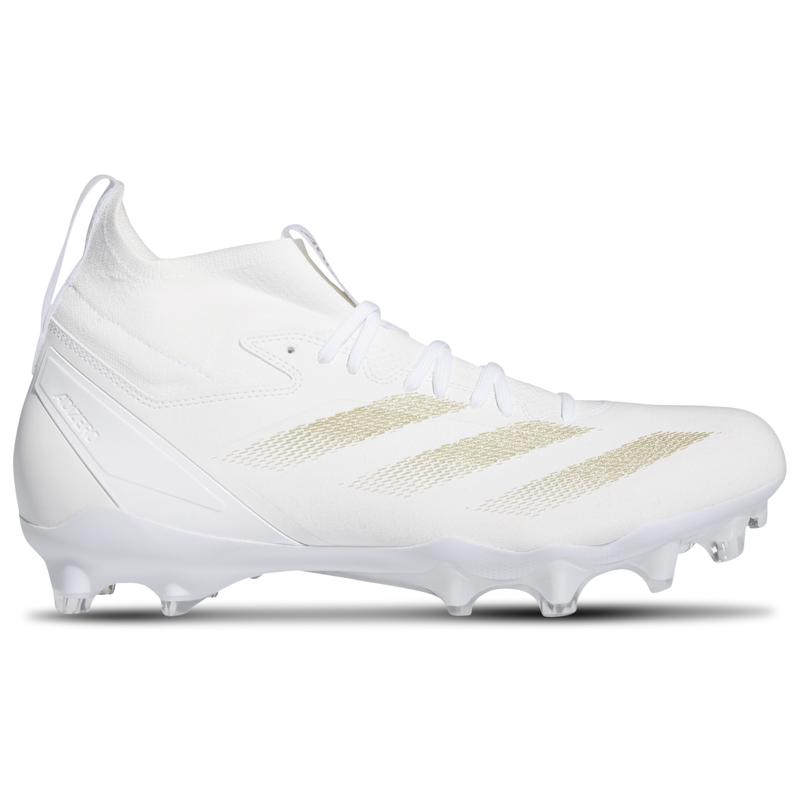阿迪达斯(adidas)足球实战鞋男子专业比赛级速度型碎钉足球 cleat Gold_Metallic/White/White 44.5
