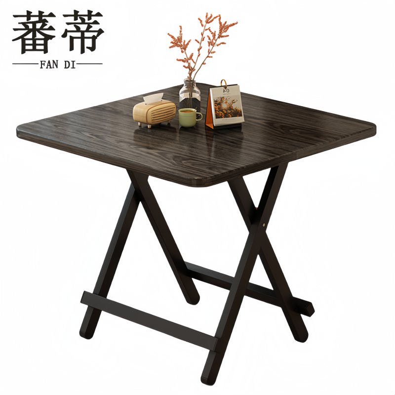 蕃蒂折叠餐桌80*80*73cm张高清大图