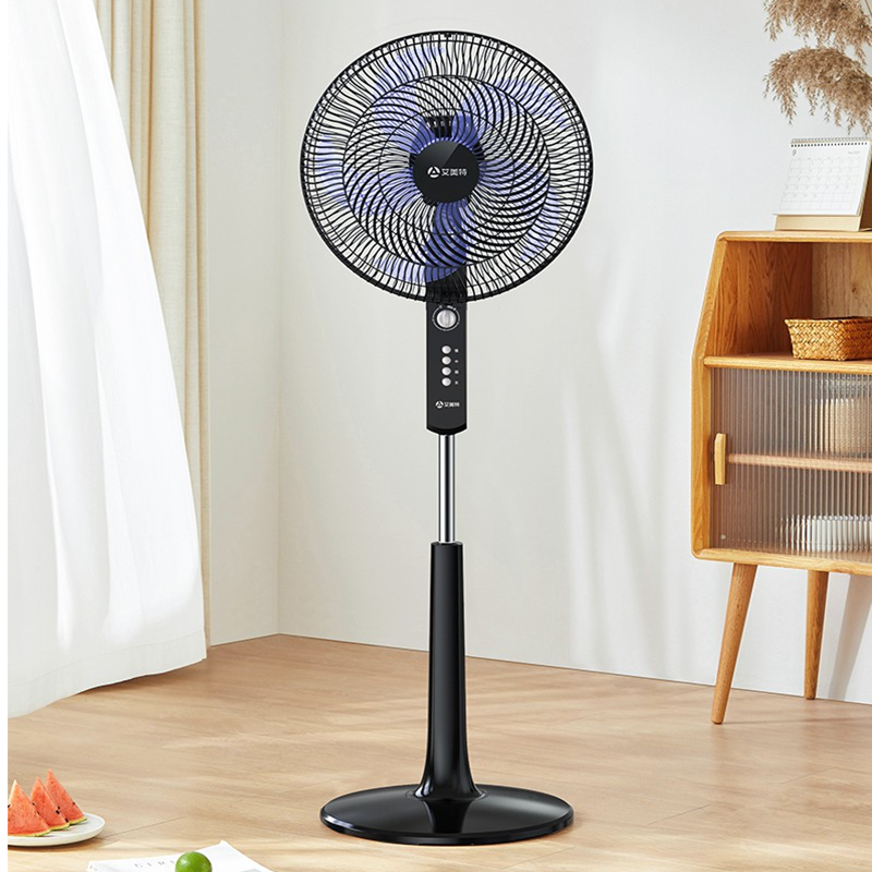 艾美特airmatefs40x501落地扇家用摇头机械黑色电风扇