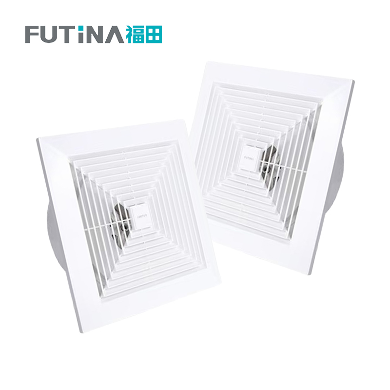 福田 管道换气扇 厨房卫生间天花排气扇吸顶式管道排风扇 250*250mm 单位:个高清大图