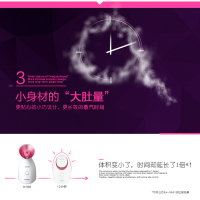 松下Panasonic美容器白色EH-SA35-P405纳米水离子蒸脸香薰补水家用蒸面器美容仪插电源式