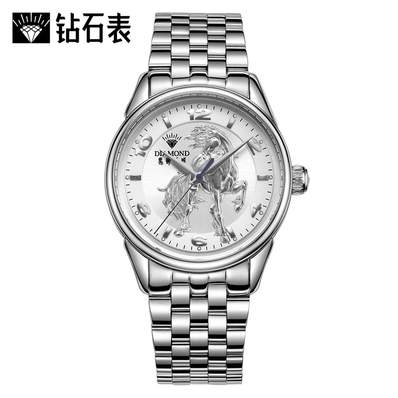 上海钻石牌(DIAMOND)手表男自动机械表夜光手表男士自动机械表2300